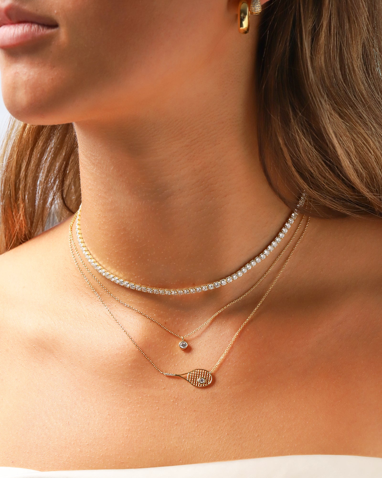 Quiet Icon-Courtside Pendant Necklace-Necklaces-Blue Ruby Jewellery-Vancouver Canada
