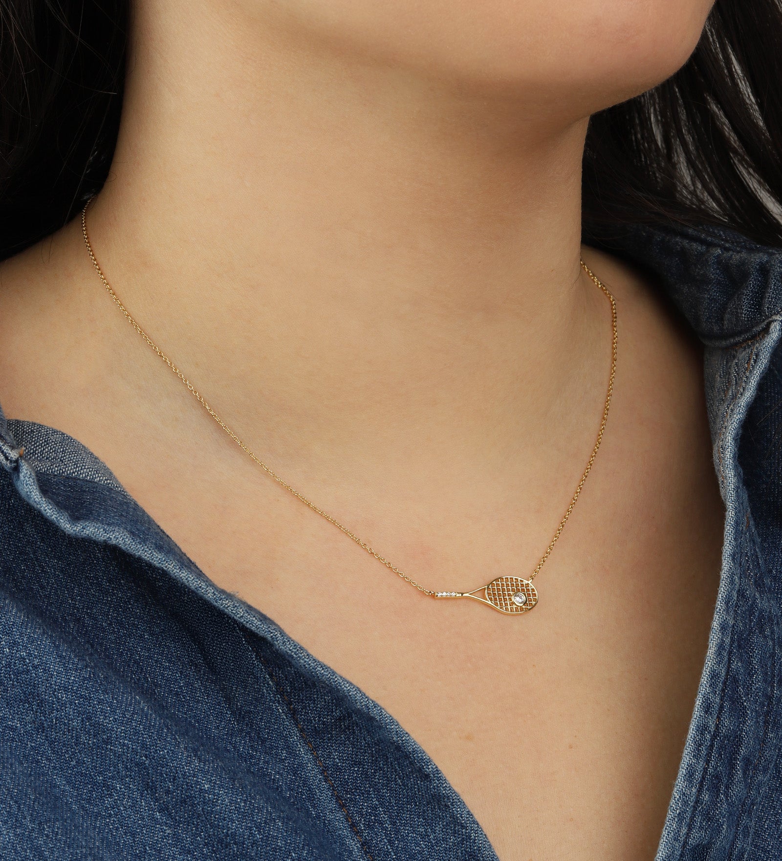 Quiet Icon-Courtside Pendant Necklace-Necklaces-Blue Ruby Jewellery-Vancouver Canada