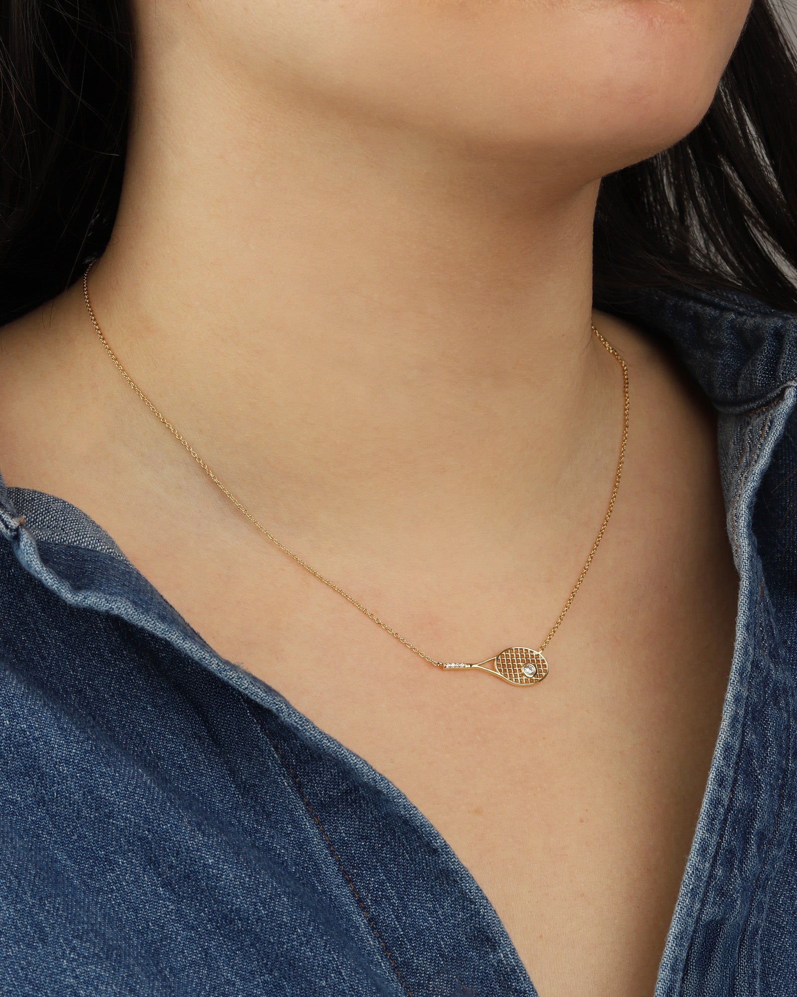 Quiet Icon-Courtside Pendant Necklace-Necklaces-Blue Ruby Jewellery-Vancouver Canada