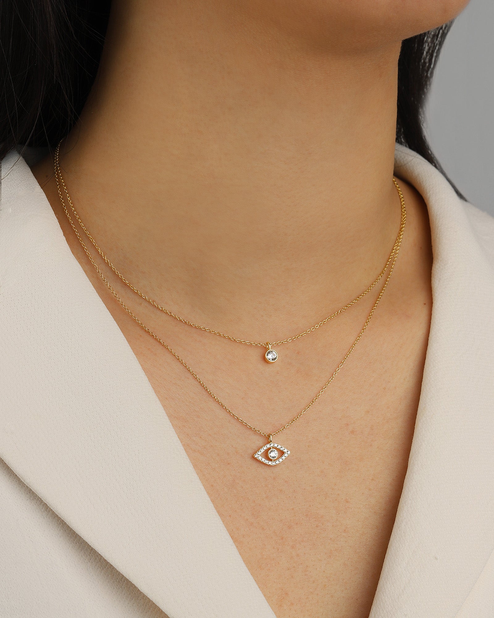 Quiet Icon-Solitare Bezel Necklace-Necklaces-Blue Ruby Jewellery-Vancouver Canada