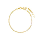 CZ Tennis Bracelet | 2.3mm 14k Gold Vermeil, Cubic Zirconia