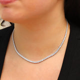 Quiet Icon-CZ Tennis Necklace | 3mm-Necklaces-Blue Ruby Jewellery-Vancouver Canada