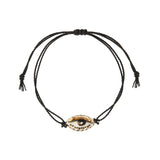 Not So Evil Eye Bracelet Hand Sculpted Porcelain, Thread