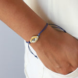 Not So Evil Eye Bracelet Hand Sculpted Porcelain, Thread