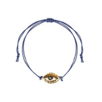 Not So Evil Eye Bracelet Hand Sculpted Porcelain, Thread