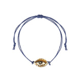 Not So Evil Eye Bracelet Hand Sculpted Porcelain, Thread