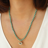 Not So Evil Eye Beaded Necklace Beads, Hand Sculpted Porcelain