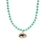 Not So Evil Eye Beaded Necklace Beads, Hand Sculpted Porcelain