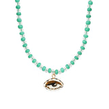 Not So Evil Eye Beaded Necklace Beads, Hand Sculpted Porcelain