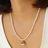 Not So Evil Eye Beaded Necklace Beads, Hand Sculpted Porcelain