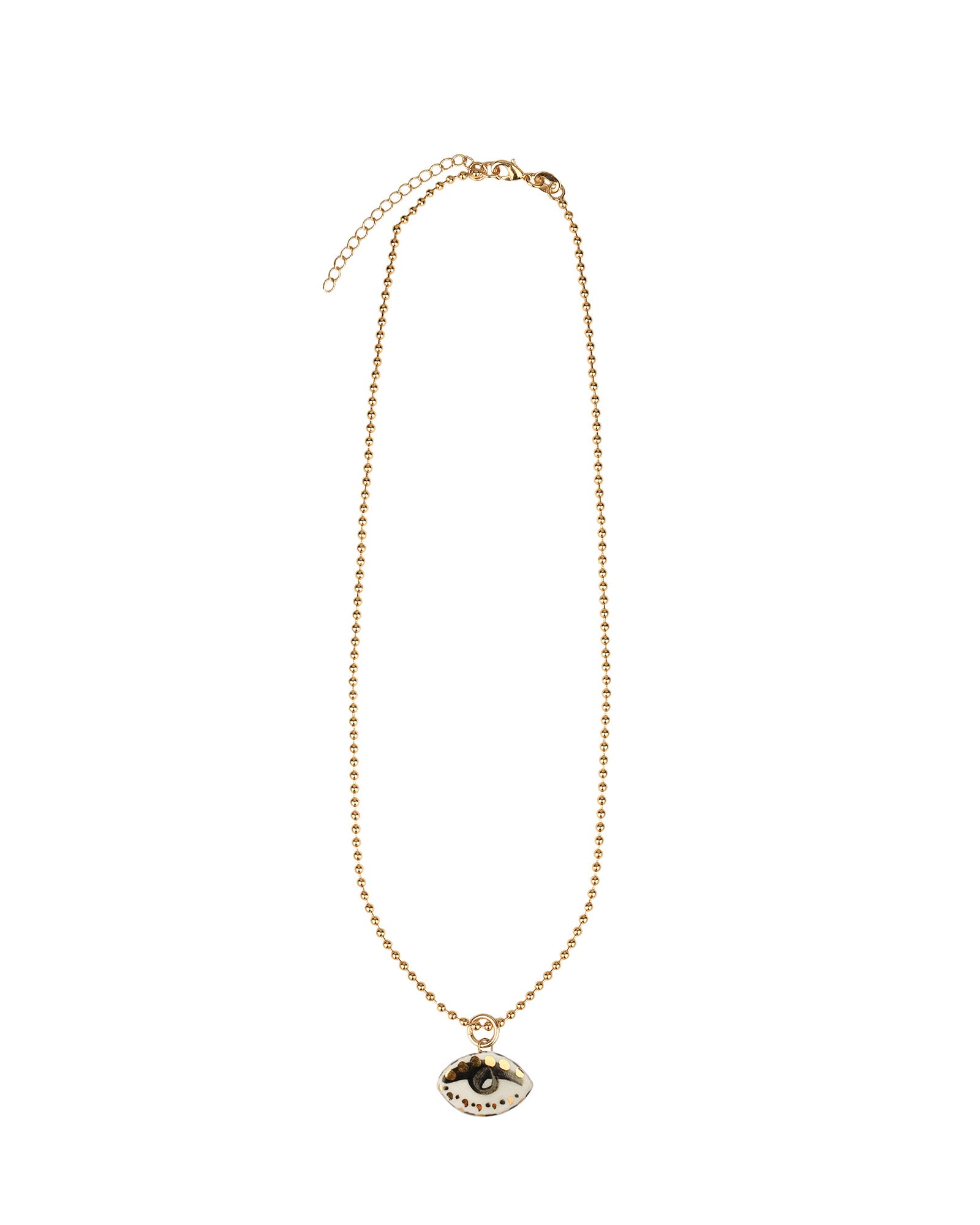 Carola Spitzer-Not So Evil Eye Charm Necklace-Necklaces-Blue Ruby Jewellery-Vancouver Canada