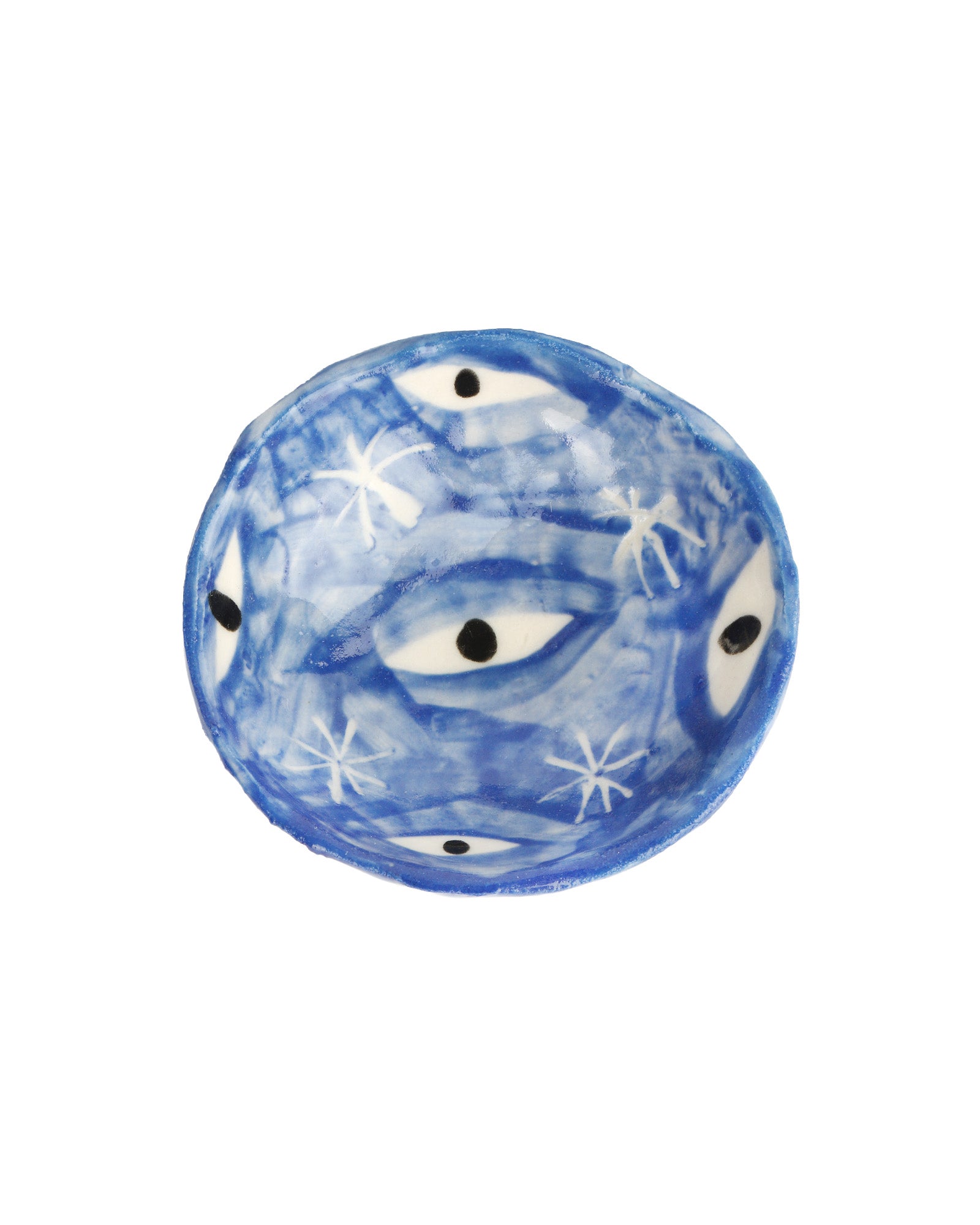 Mystic Eyes Dish Hand Sculpted Porcelain