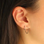 Tashi-Flat Hoops I 20mm-Earrings-Blue Ruby Jewellery-Vancouver Canada