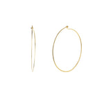 Tashi-Flat Hoops I 45mm-Earrings-Blue Ruby Jewellery-Vancouver Canada
