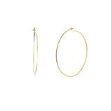 Tashi-Flat Hoops I 45mm-Earrings-Blue Ruby Jewellery-Vancouver Canada