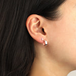 Tashi-Flat Wide Hoops I 10mm-Earrings-Blue Ruby Jewellery-Vancouver Canada