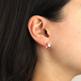 Tashi-Flat Wide Hoops I 10mm-Earrings-Blue Ruby Jewellery-Vancouver Canada