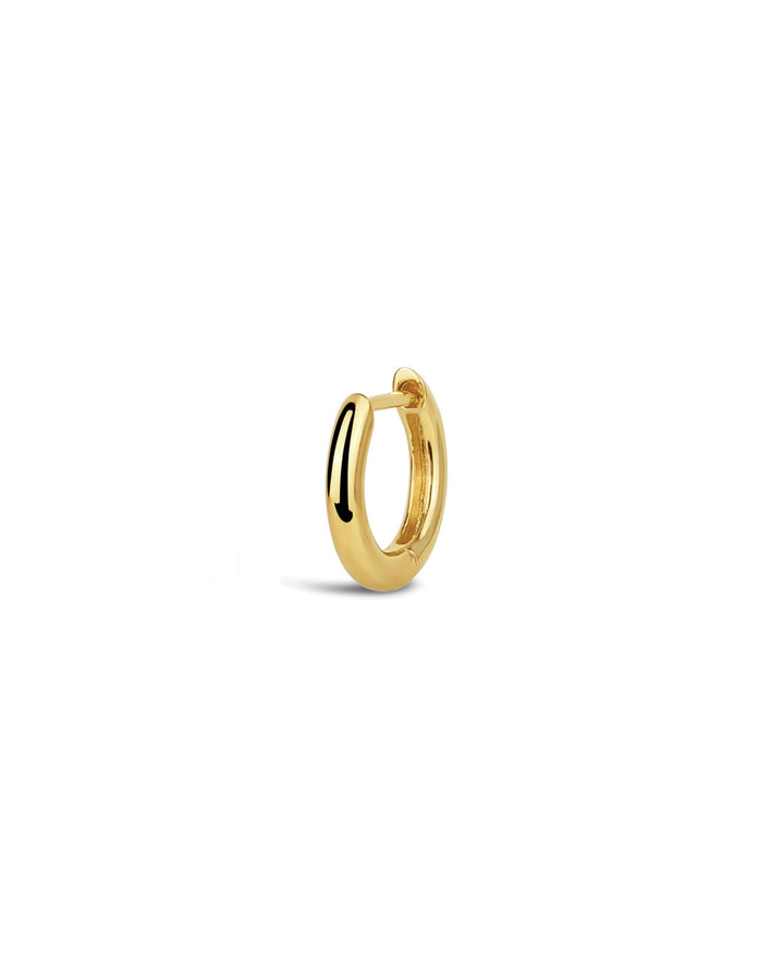 Tashi-Huggie | 13mm-Earrings-14k Gold Vermeil-Blue Ruby Jewellery-Vancouver Canada