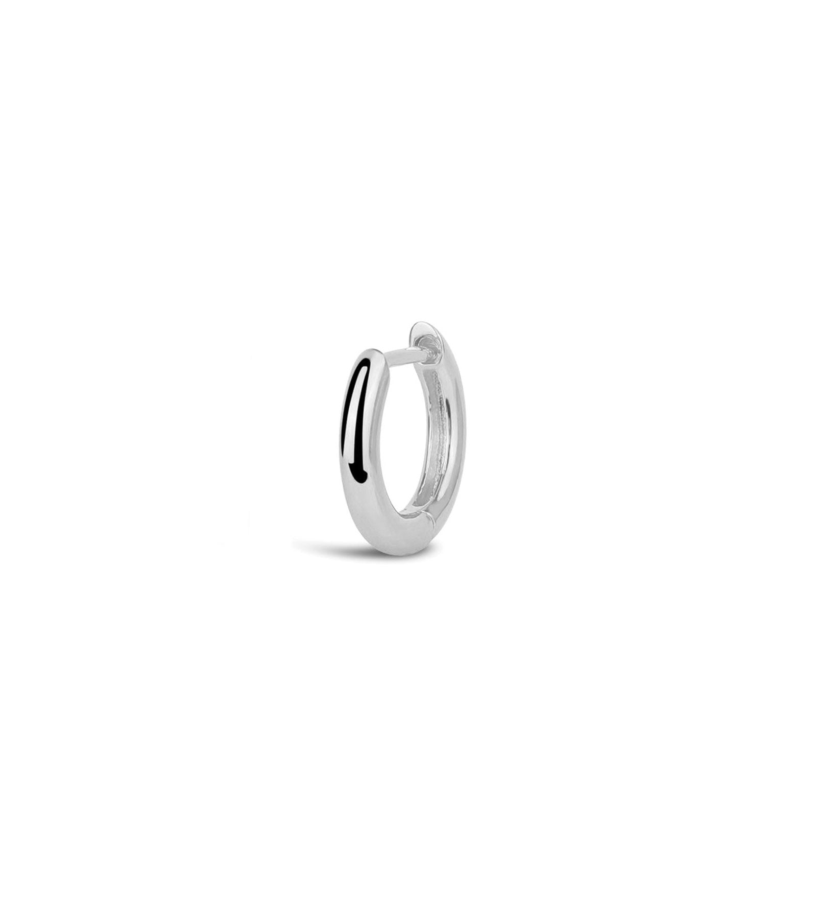 Tashi-Huggie | 13mm-Earrings-Sterling Silver-Blue Ruby Jewellery-Vancouver Canada