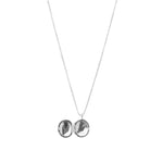 Tashi-Round Locket Necklace-Necklaces-Sterling Silver-Blue Ruby Jewellery-Vancouver Canada