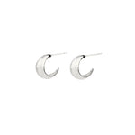 Tashi-Wide Tapered Hoops | 13mm-Earrings-Sterling Silver-Blue Ruby Jewellery-Vancouver Canada