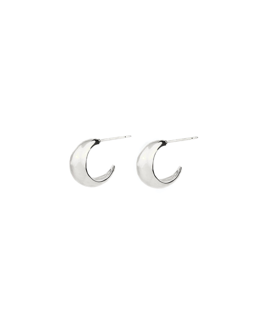Tashi-Wide Tapered Hoops | 13mm-Earrings-Sterling Silver-Blue Ruby Jewellery-Vancouver Canada