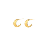 Tashi-Wide Tapered Hoops | 13mm-Earrings-14k Gold Vermeil-Blue Ruby Jewellery-Vancouver Canada