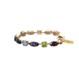 Camren Bracelet Gold Plated, Berry Mix Crystal