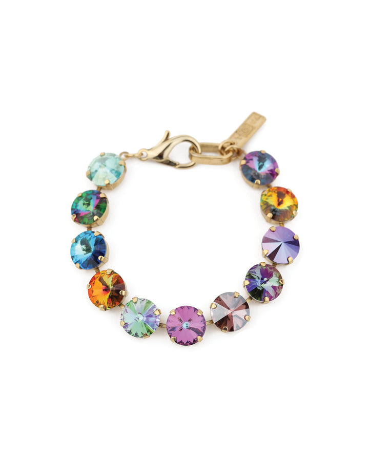TOVA-Croatia Bracelet-Bracelets-Gold Plated, Eclipse Crystal-Blue Ruby Jewellery-Vancouver Canada