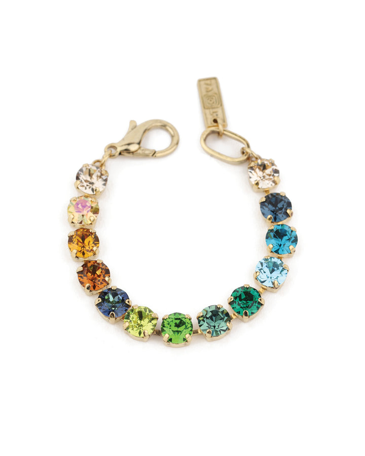 TOVA-Oakland Bracelet-Bracelets-Gold Plated, Earth Wind & Fire Crystal-Blue Ruby Jewellery-Vancouver Canada