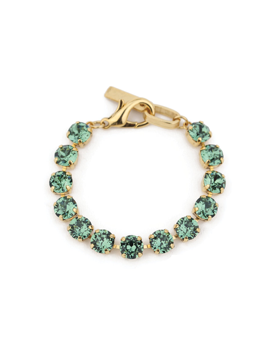 TOVA-Oakland Bracelet-Bracelets-Gold Plated, Erinite Crystal-Blue Ruby Jewellery-Vancouver Canada