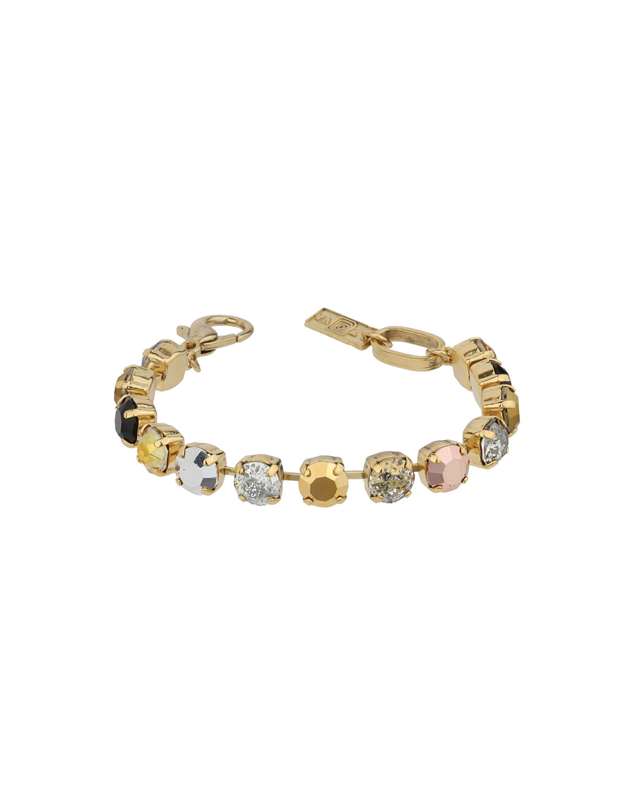 TOVA-Oakland Bracelet-Bracelets-Gold Plated, Metallic Mixed Crystal-Blue Ruby Jewellery-Vancouver Canada