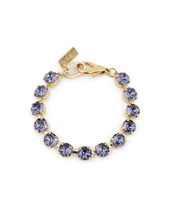 TOVA-Oakland Bracelet-Bracelets-Gold Plated, Tanzanite Crystal-Blue Ruby Jewellery-Vancouver Canada