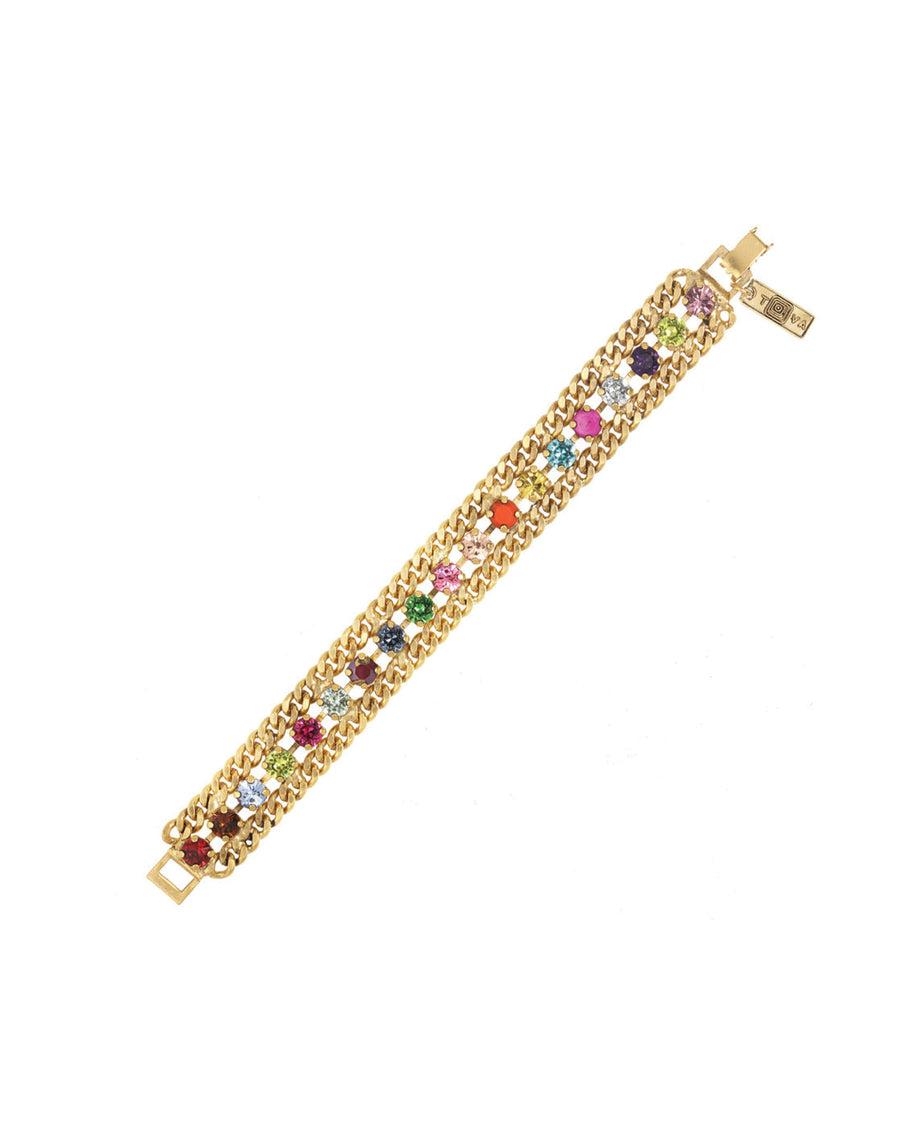 Maeve Bracelet Gold Plated, Marigold Multi Crystal