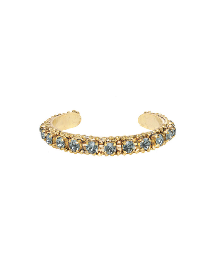 Mini Coco Bracelet Gold Plated, Indigo Sapphire Crystal