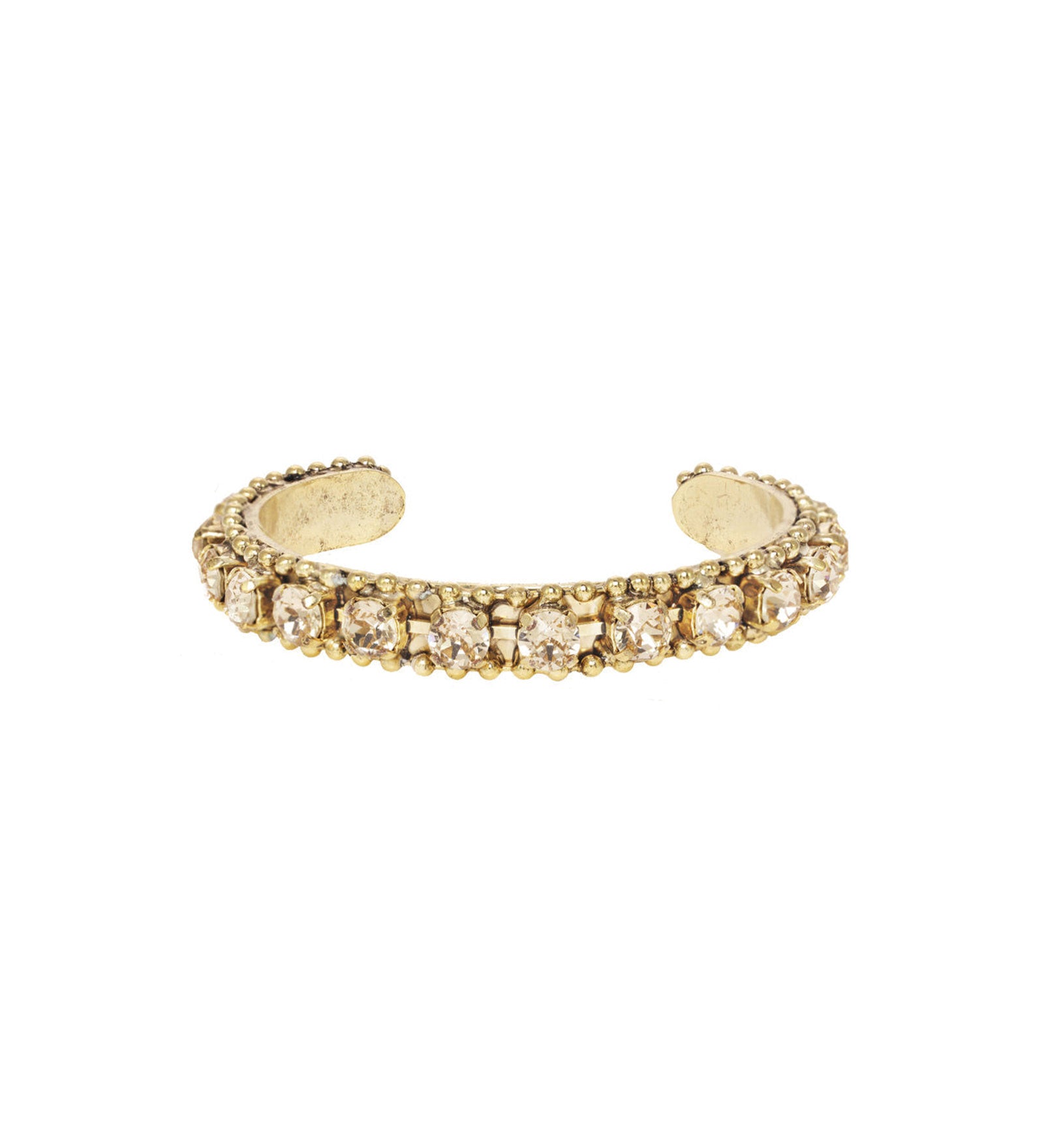 Mini Coco Bracelet Gold Plated, Silk Crystal