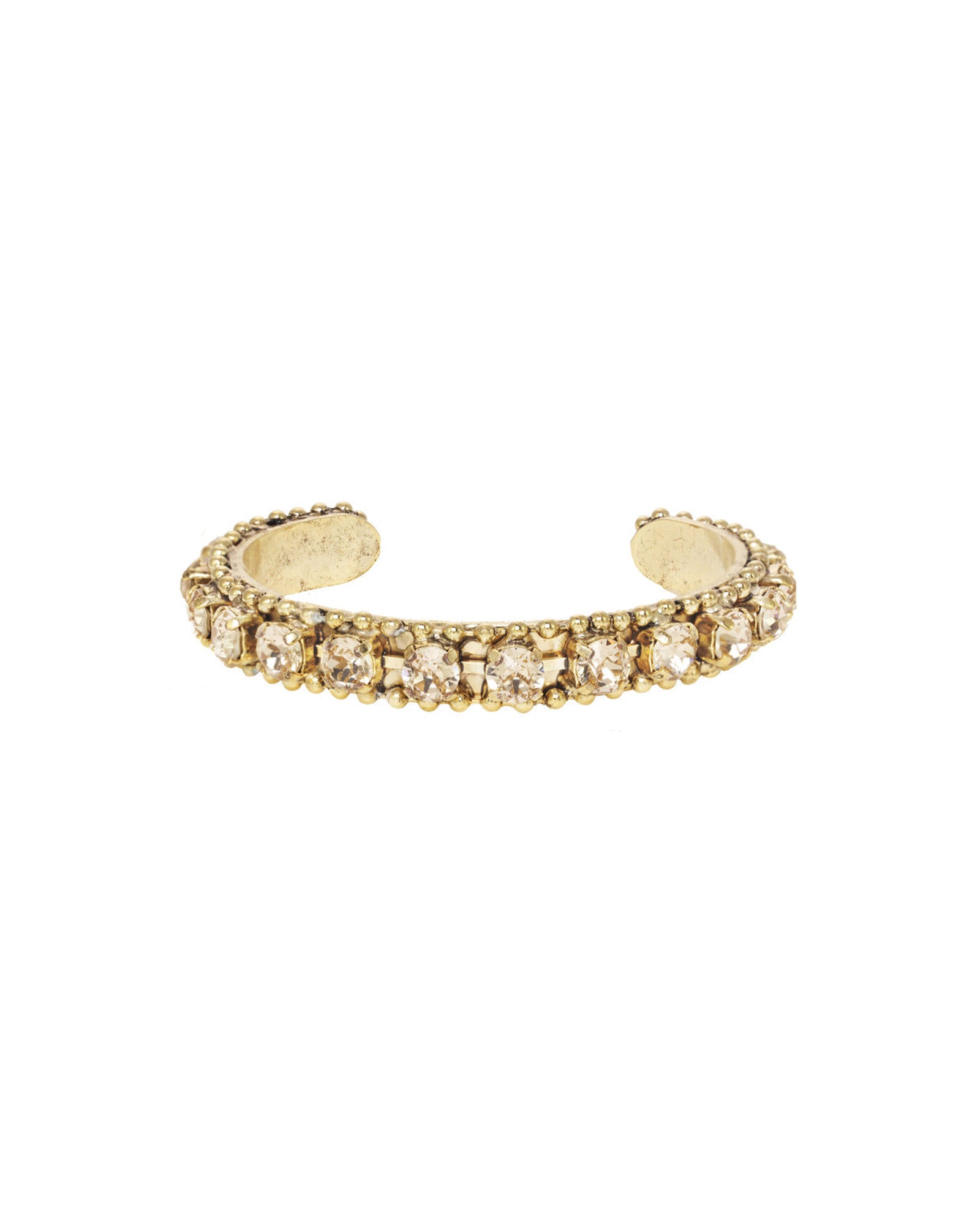 Mini Coco Bracelet Gold Plated, Silk Crystal