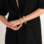 TOVA-Radmilla Bracelet-Bracelets-Gold Plated-Blue Ruby Jewellery-Vancouver Canada