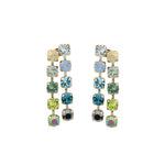 TOVA-Mini Cady Earrings-Earrings-14k Gold Plated, Blue Mixed Crystal-Blue Ruby Jewellery-Vancouver Canada