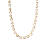 TOVA-Sarina Necklace-Necklaces-14k Gold Plated, Silk Crystal-Blue Ruby Jewellery-Vancouver Canada