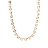 TOVA-Sarina Necklace-Necklaces-14k Gold Plated, Silk Crystal-Blue Ruby Jewellery-Vancouver Canada