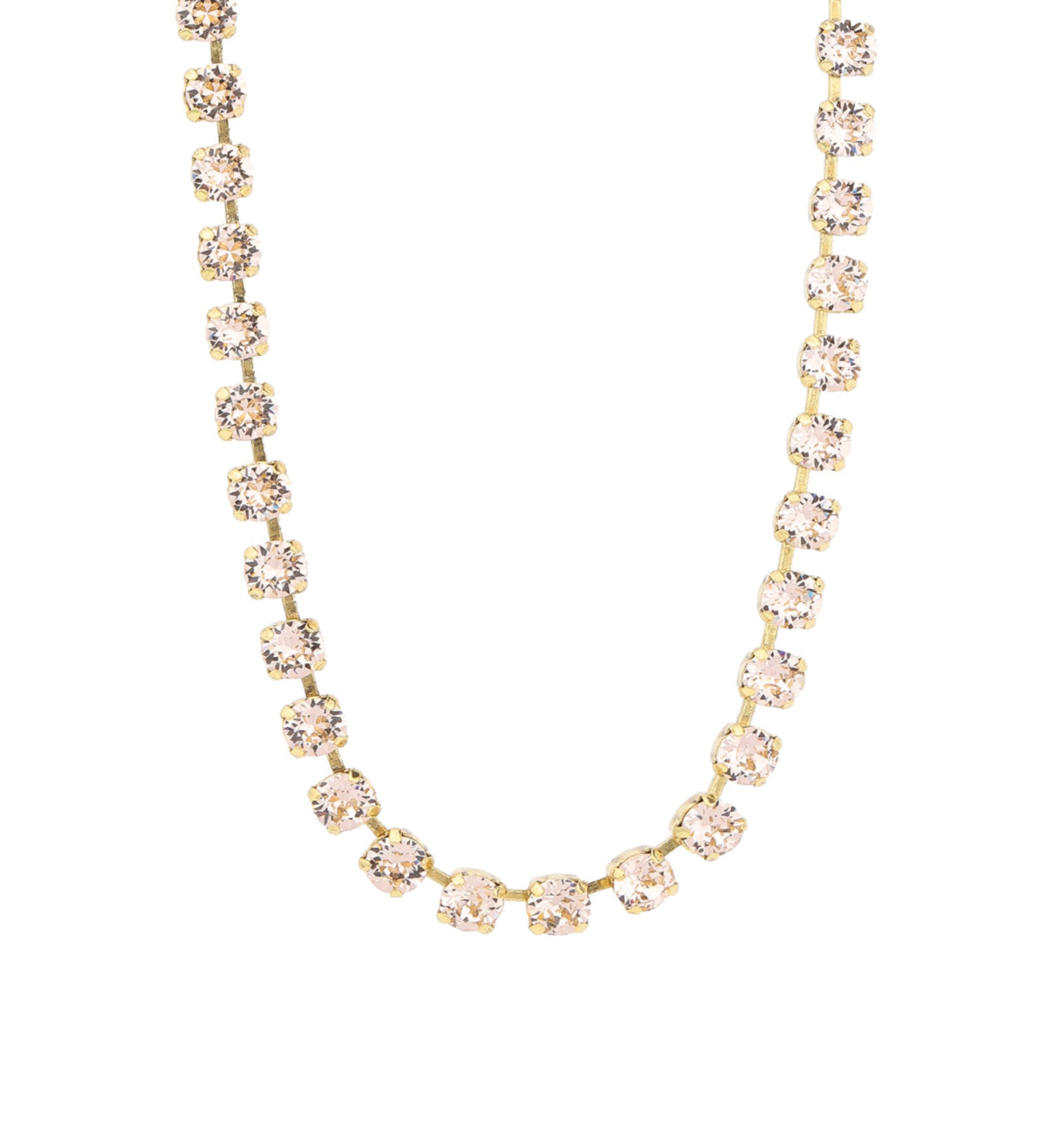 TOVA-Sarina Necklace-Necklaces-14k Gold Plated, Silk Crystal-Blue Ruby Jewellery-Vancouver Canada