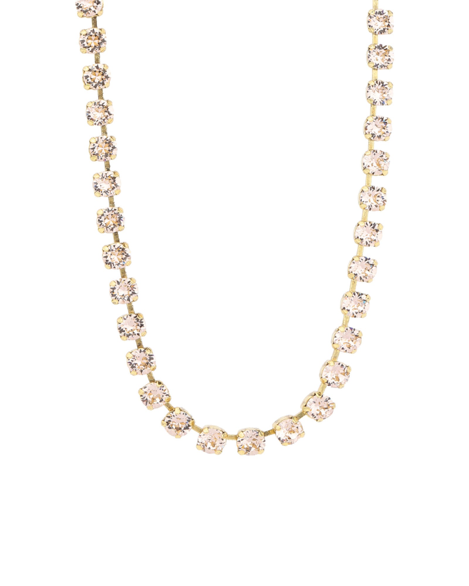 TOVA-Sarina Necklace-Necklaces-14k Gold Plated, Silk Crystal-Blue Ruby Jewellery-Vancouver Canada