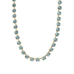 TOVA-Sarina Necklace-Necklaces-14k Gold Plated, Indian Sapphire Crystal-Blue Ruby Jewellery-Vancouver Canada