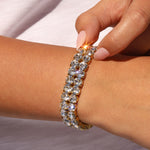 TOVA-Mini Olivia 2 Strand Bracelet-Bracelets-Blue Ruby Jewellery-Vancouver Canada