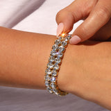 TOVA-Mini Olivia 2 Strand Bracelet-Bracelets-Blue Ruby Jewellery-Vancouver Canada
