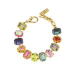 Anjali Bracelet Gold Plated, Watermelon Crystal