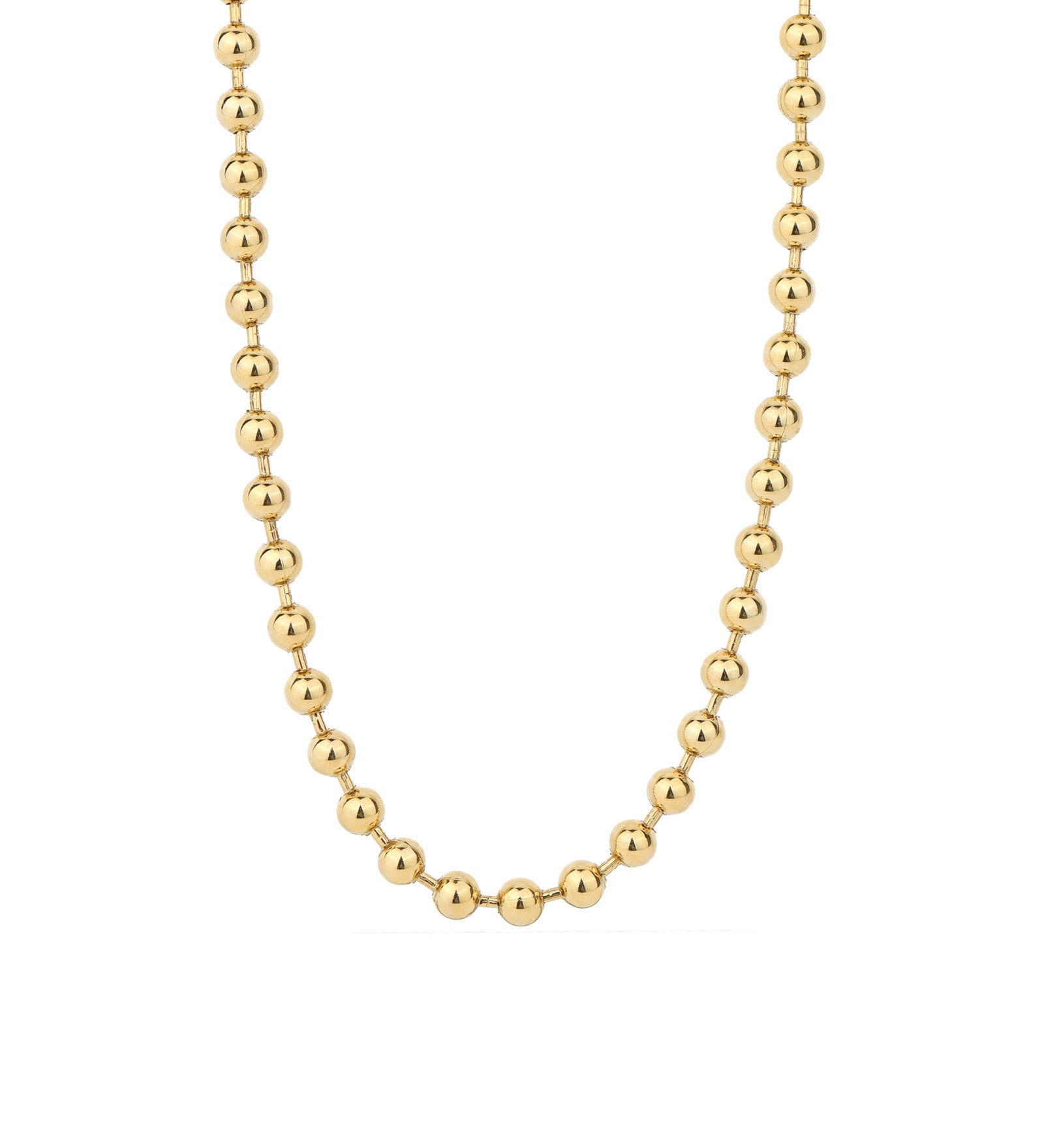 TOVA-Radmilla Necklace | 6mm-Necklaces-Antique Gold-plated Brass-Blue Ruby Jewellery-Vancouver Canada