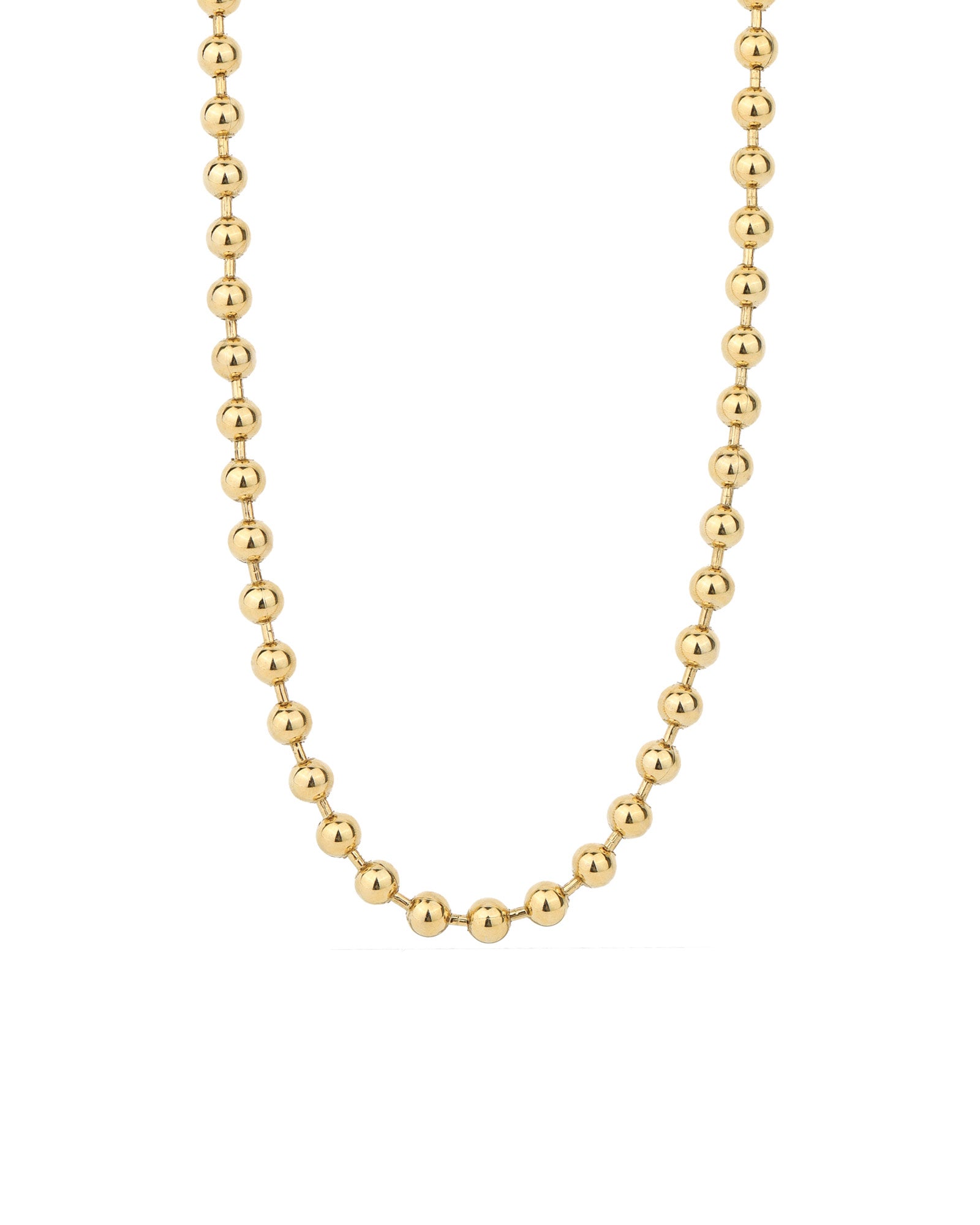 TOVA-Radmilla Necklace | 6mm-Necklaces-Antique Gold-plated Brass-Blue Ruby Jewellery-Vancouver Canada