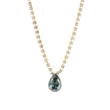 TOVA-Milli Necklace-Necklaces-14k Gold Plated, Indian Sapphire & White Crystal-Blue Ruby Jewellery-Vancouver Canada